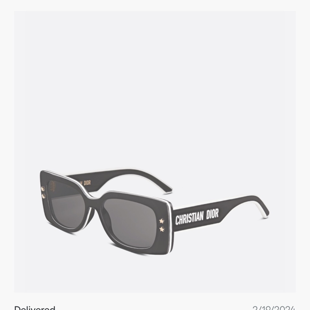 Dior Black Rectangular Sunglasses - image 6